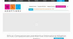 Desktop Screenshot of mljadoptions.com